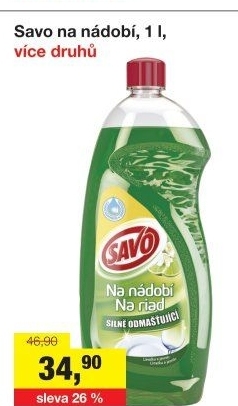 Prostředek na nádobí Savo