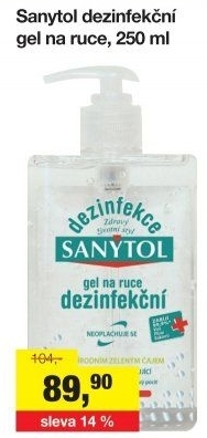 Dezinfekční gel na ruce Sanytol