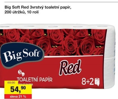 Toaletní papír 3vrstvý Big Soft