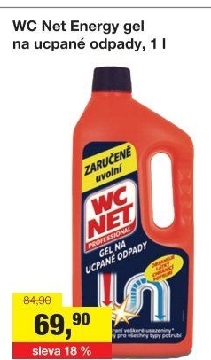 Čistič odpadů gelový Energy WC NET