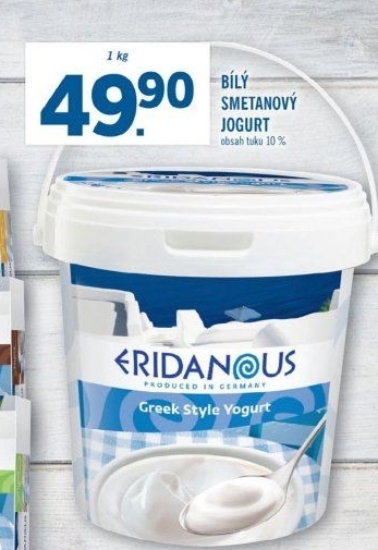 Bílý jogurt smetanový řecký Eridanous