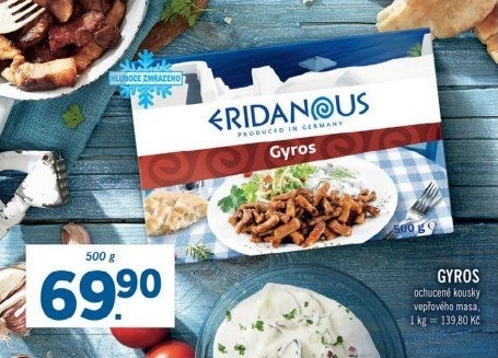 Gyros mražený Eridanous