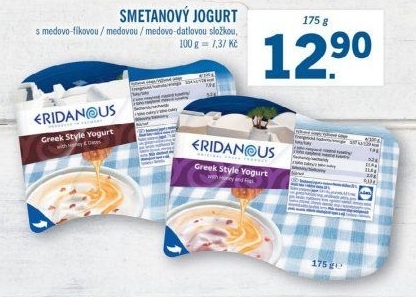 Ochucený jogurt smetanový řecký Eridanous