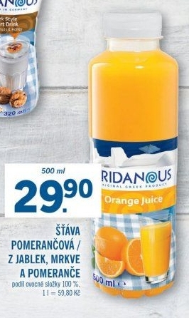 Šťáva 100% Eridanous