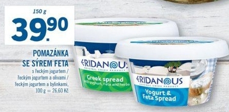 Pomazánka se sýrem Feta Eridanous