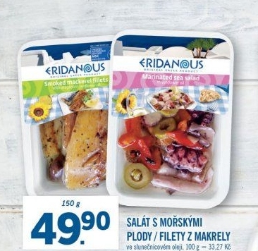 Salát mořské plody v oleji Eridanous