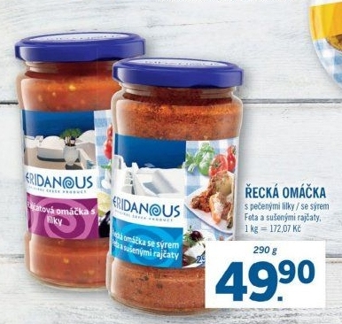 Rajčatová omáčka Eridanous