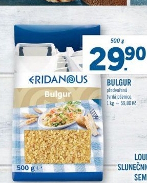 Bulgur pšeničný Eridanous