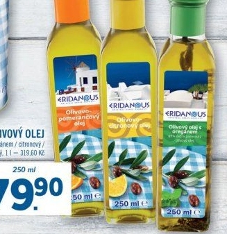 Olivový olej ochucený Eridanous