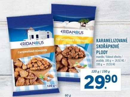 Mandle v karamelu Eridanous