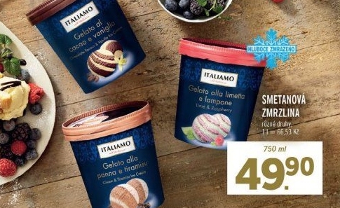 Zmrzlina smetanová v kelímku Italiamo - Lidl akcniletaky.com