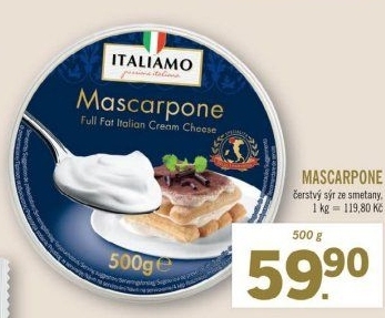 Sýr Mascarpone Italiamo