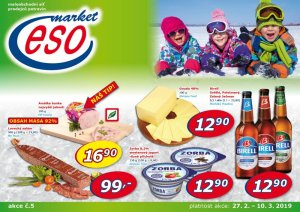 akční leták ESO MARKET 27.2.2019-10.3.2019
