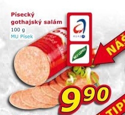 Salám Gothaj Maso uzeniny Písek