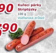 Párky kuřecí striptýzky Vodňanské kuře