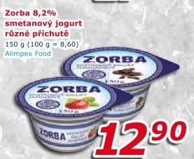 Ochucený jogurt smetanový řecký Zorba