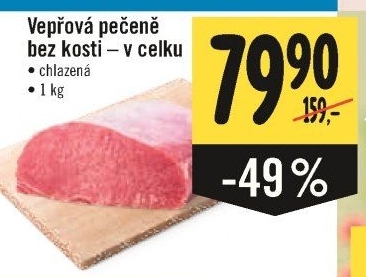 Vepřová pečeně bez kosti