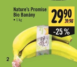Banány bio Nature'