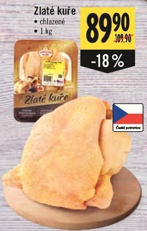 Kuře Zlaté Vodňanské kuře