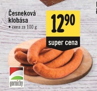 Česneková klobása Gornicky