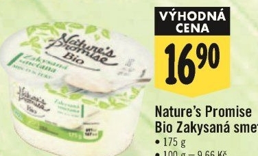 Zakysaná smetana bio Nature'