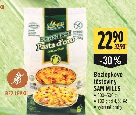 Těstoviny bez lepku Sam Mills