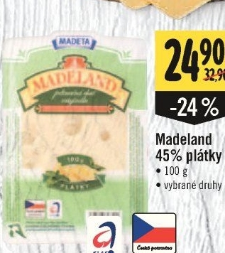 Sýr Madeland 45% Madeta