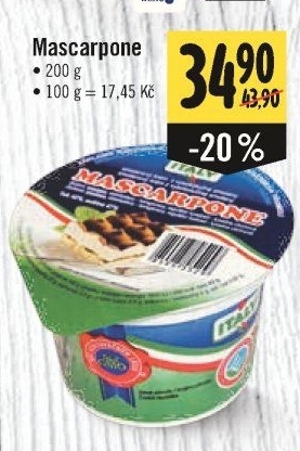 Sýr Mascarpone Italy