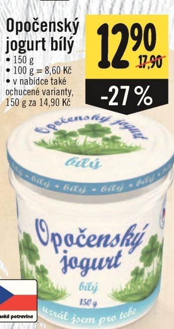Bílý jogurt Opočenský Bohemilk