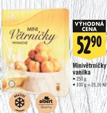 Minivětrníky mražené Albert Quality