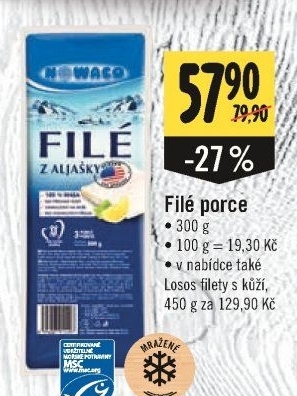 Rybí filé mražené Nowaco