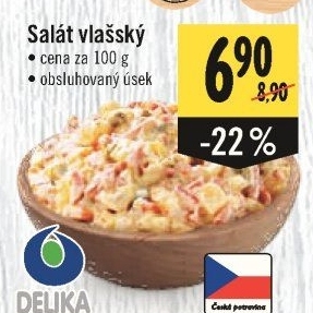 Salát vlašský Delika
