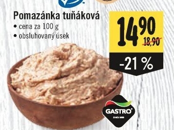 Tuňáková pomazánka Gastro