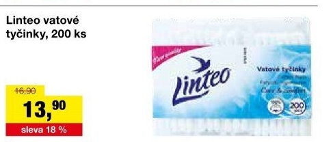 Tyčinky vatové Linteo