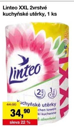 Utěrky kuchyňské 2vrstvé XXL Linteo