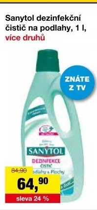 Dezinfekční univerzální čistič na podlahy Sanytol