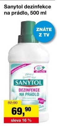 Dezinfekční čistič na prádlo Sanytol