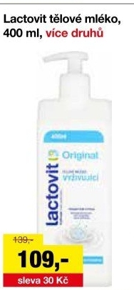 Tělové mléko Lactovit