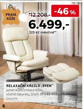 Relaxační křeslo Sven