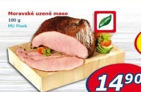 Moravské maso uzené Maso uzeniny Písek