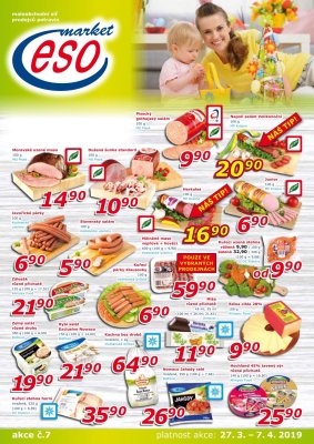 akční leták ESO MARKET 27.3.2019-7.4.2019