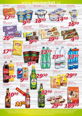 akční leták ESO MARKET 27.3.2019-7.4.2019