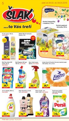 akční leták Šlak drogerie 26.3.2019-9.4.2019