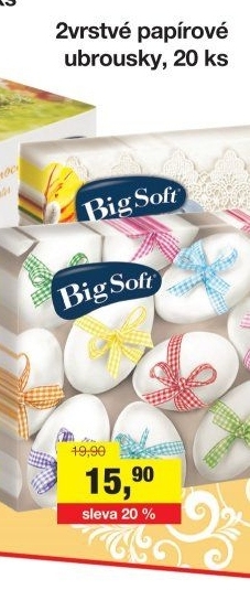 Ubrousky papírové 2vrstvé Big Soft