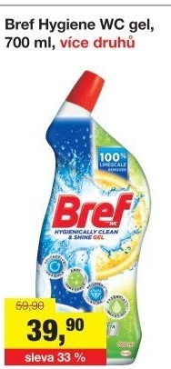 Čistič WC gelový Bref