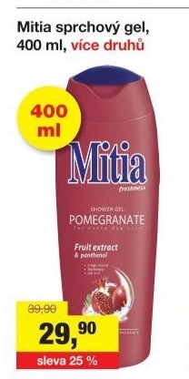 Sprchový gel Mitia