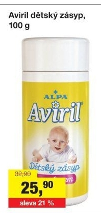 Zásyp dětský Aviril Alpa