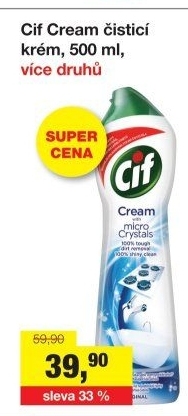Krémový čistič Cif Cream