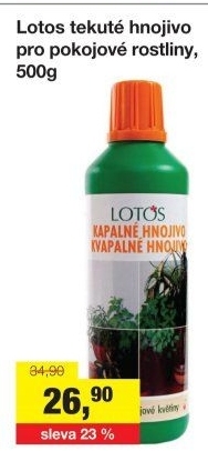 Hnojivo tekuté pro pokojové rostliny Lotos