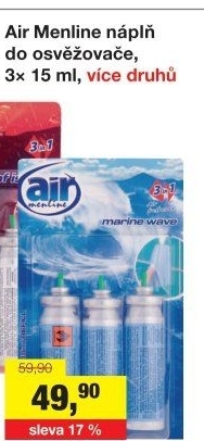 Osvěžovač vzduchu Air Menline - náplň